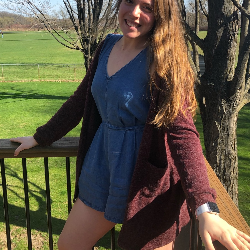 Old navy v neck denim romper